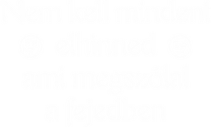 Nem kell mindent elhinned, ami megszólal a fejedben